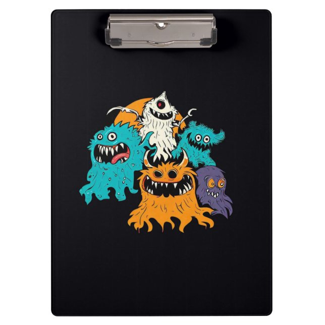 Porte-bloc Halloween/Monster/octobre/automne (Devant)