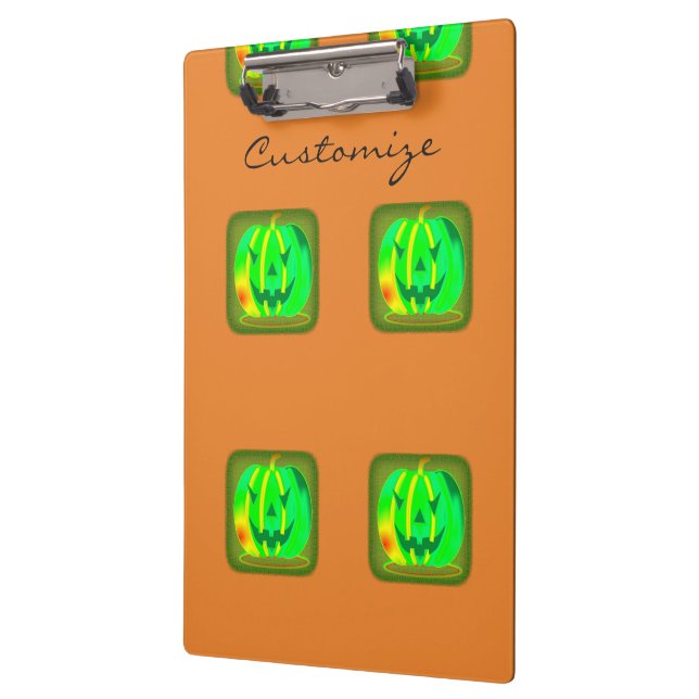 Porte-bloc Halloween Thunder_Cove de Jack vert o-lantern (Gauche)