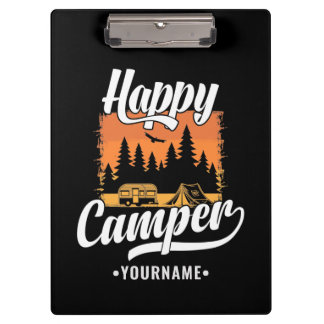 Porte-bloc Happy Camper Camping Randonnée Voyage Caravan Life