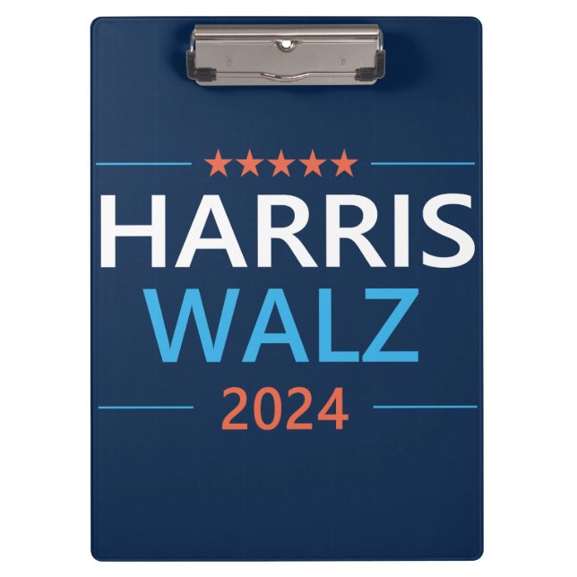 Porte-bloc Harris Walz 2024 pour Président (Devant)