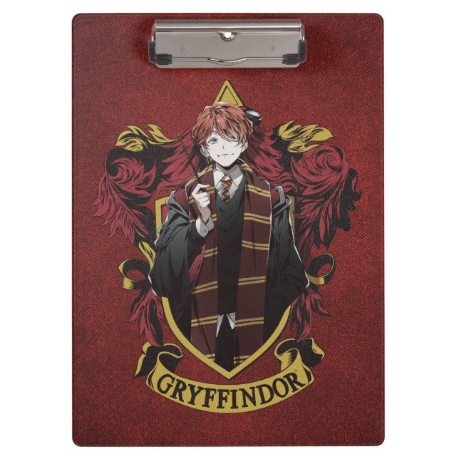 Porte-bloc HARRY POTTER™ | Anime Ron Weasley House Crest (Devant)