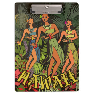 Porte-bloc Hawaii Aloha Palm Hula Art Design