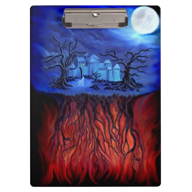 Porte-bloc Heure de sorcellerie, entre Ciel et Enfer (Devant)