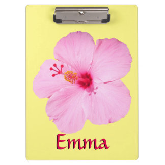 Porte-bloc Hibiscus rose Fleur tropicale