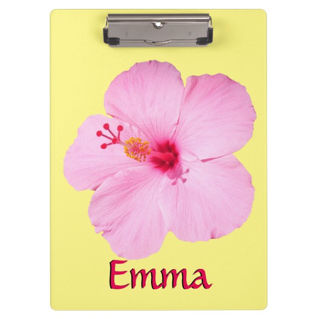 Porte-bloc Hibiscus rose Fleur tropicale (Devant)