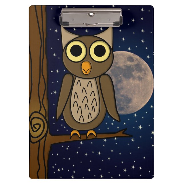Porte-bloc Hibou nocturne (Devant)
