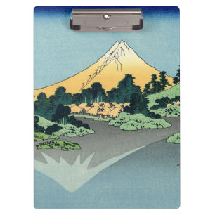 Porte-bloc Hokusai Le Mont Fuji se reflète dans le lac Kawagu