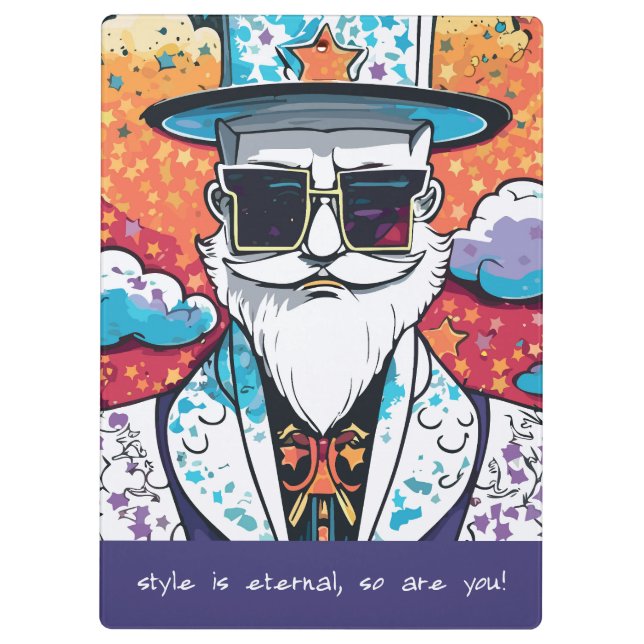 Porte-bloc Homme élégant (Dos)