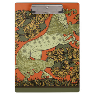 Porte-bloc Horse Arts médiévaux Artisanat Art Nouveau