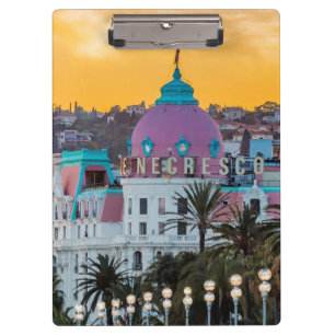 Porte-bloc Hôtel de luxe célèbre Hotel Negresco à Nice France