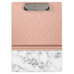 Porte-bloc Huile d'or rose sur marbre