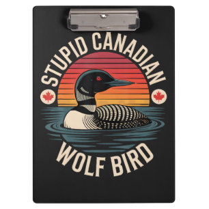 Porte-bloc Humour d'oie canadienne loup oiseau stupide