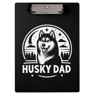 Porte-bloc Husky Dad Gift Chien Propriétaire Sibérien Huskies