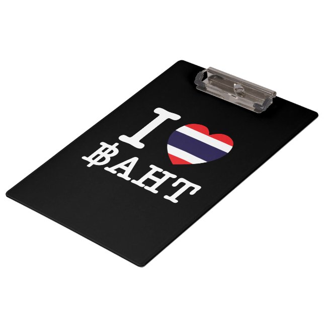 Porte-bloc I Heart (Amour) Baht (Incliné)