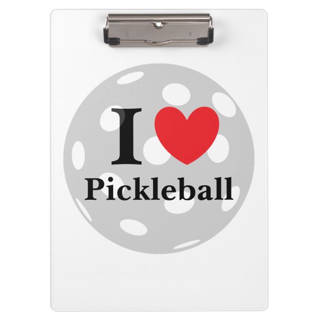 Porte-bloc "I Love Pickleball" (Devant)