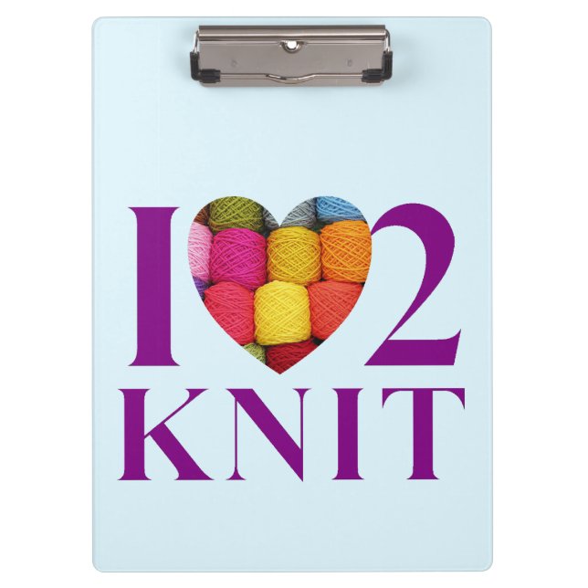 Porte-bloc I Love to Knit - Porte - bloc (Devant)