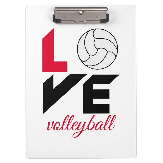 Porte-bloc I Love volleyball (Devant)