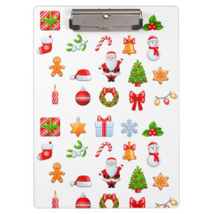 Porte-bloc Icônes de Noël doux Design