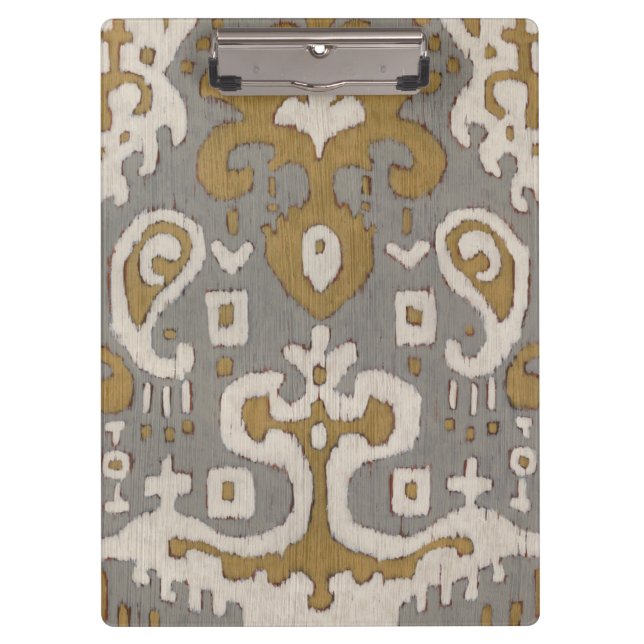 Porte-bloc Ikat ocre I (Devant)