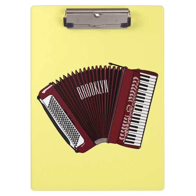 Porte-bloc Illustration d'accordion (Devant)