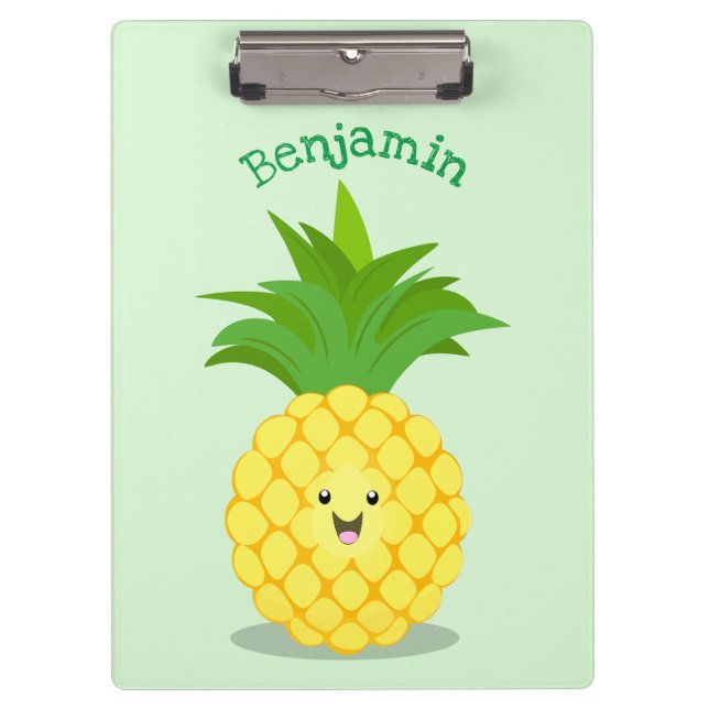 Porte-bloc Illustration d'ananas mignon (Devant)