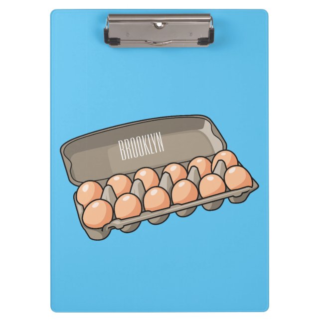 Porte-bloc Illustration de carton d'oeufs (Devant)