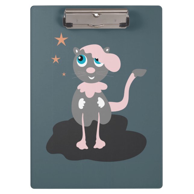 Porte-bloc Illustration de chat pour enfants, chaton de dessi (Devant)