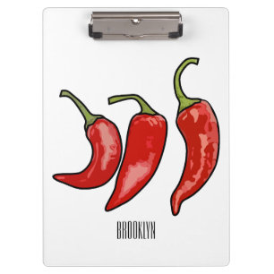 Porte-bloc Illustration de chili