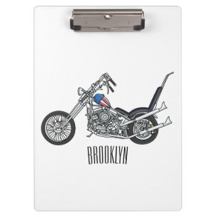 Porte-bloc Illustration de Chopper Motorcycle 1950