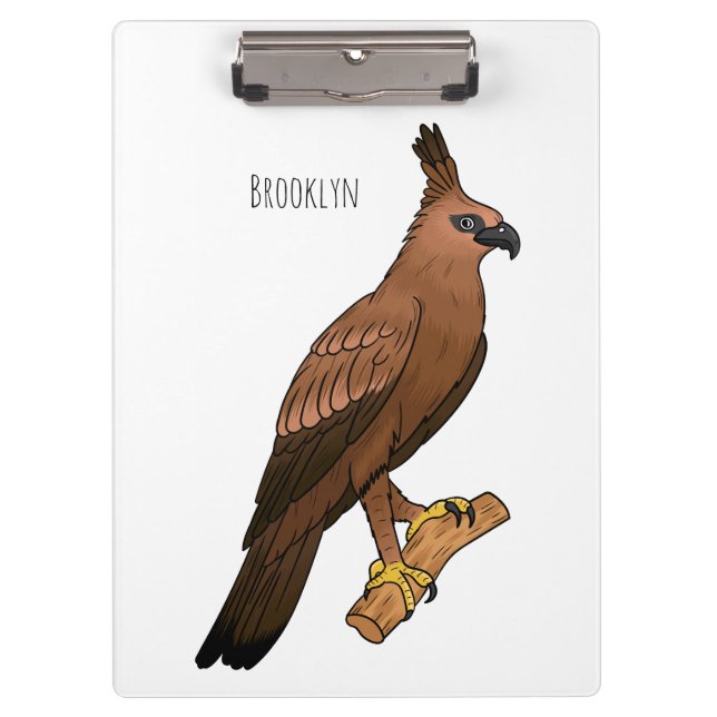 Porte-bloc illustration de dessin animé d'aigle de Java (Devant)