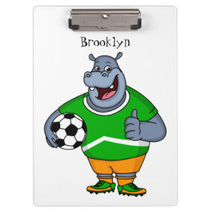 Porte-bloc Illustration de dessin animé drôle d'un hippopotam