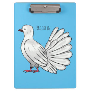 Porte-bloc Illustration de dessin d'oiseau pigeon sauvage