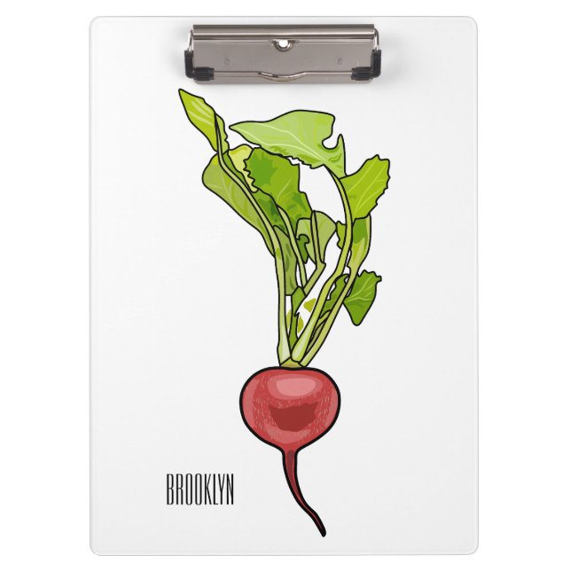 Porte-bloc Illustration de dessin Radish (Devant)