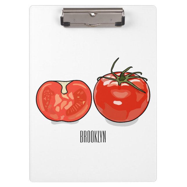 Porte-bloc Illustration de dessin sur la tomate (Devant)