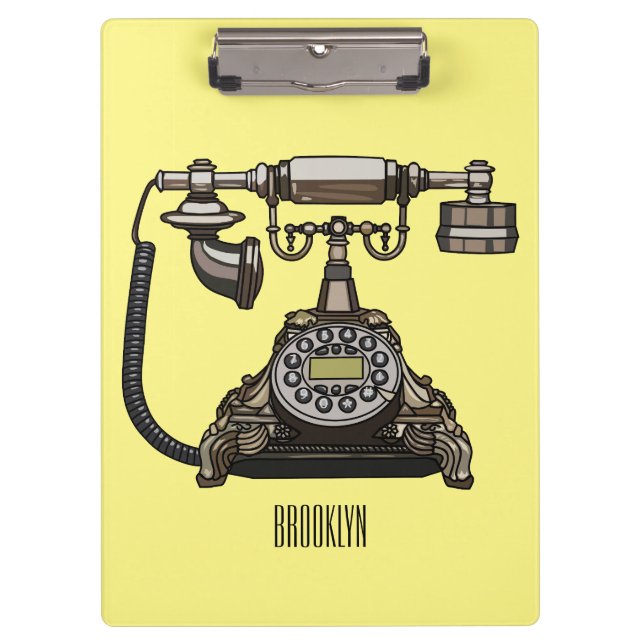 Porte-bloc Illustration de dessin téléphonique (Devant)