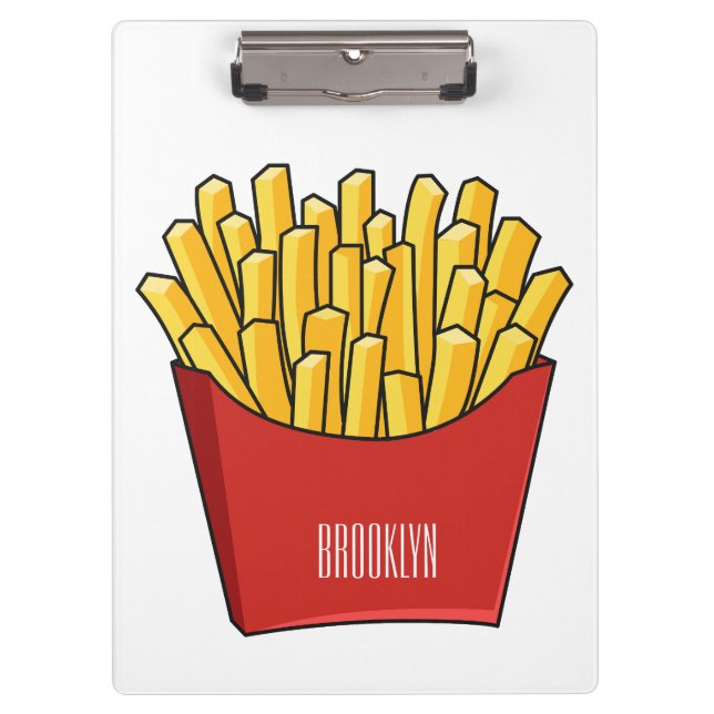 Porte-bloc Illustration de frites (Devant)