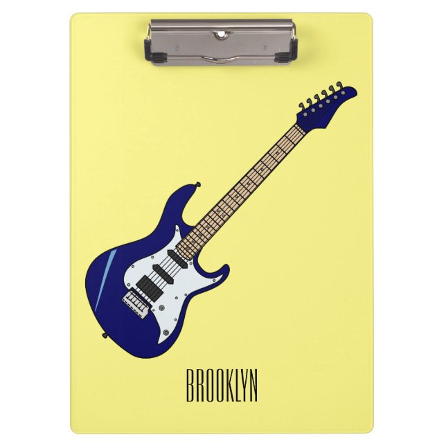 Porte-bloc Illustration de guitare électrique (Devant)