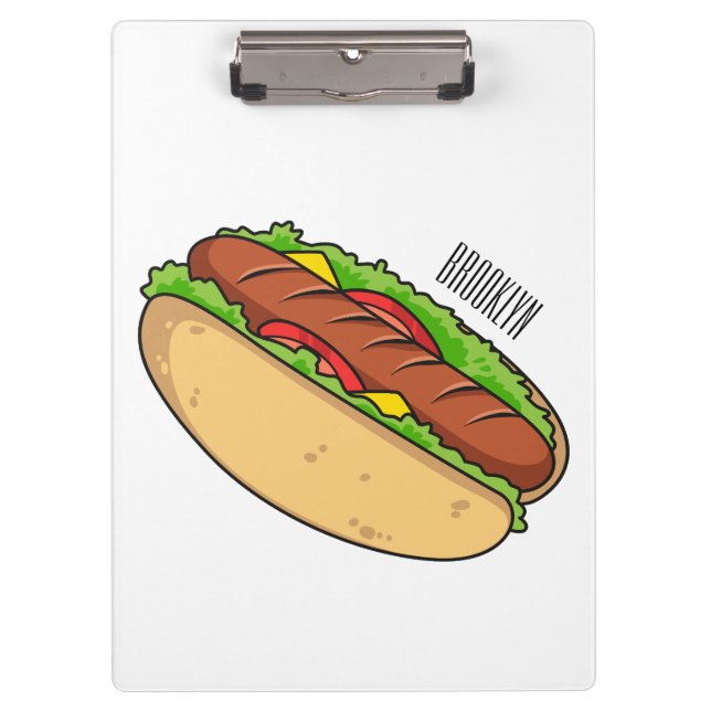 Porte-bloc Illustration de Hot dog (Devant)