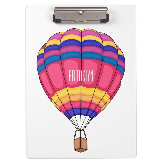 Porte-bloc Illustration de la montgolfière (Devant)
