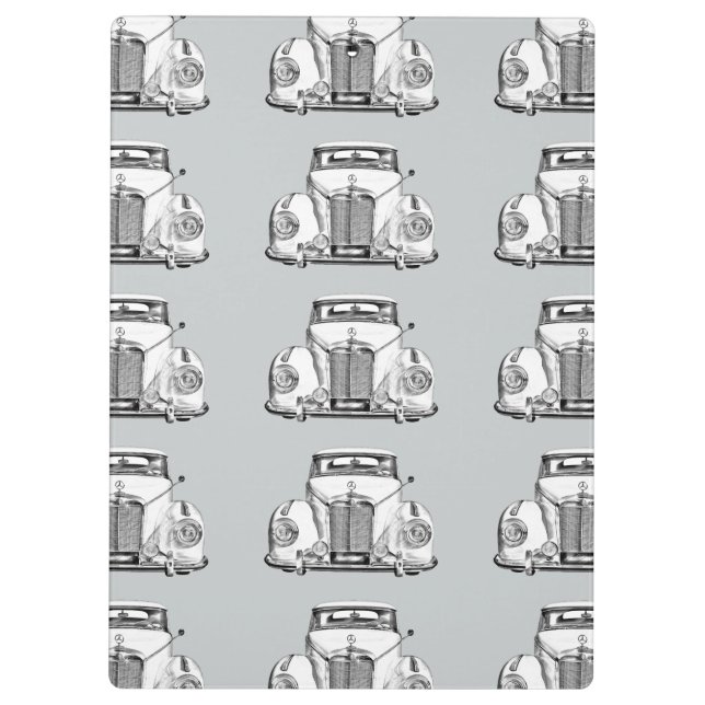 Porte-bloc Illustration de la voiture classique de luxe Merce (Dos)