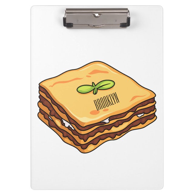 Porte-bloc Illustration de Lasagna (Devant)