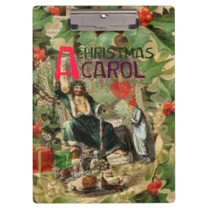 Porte-bloc Illustration de l'esprit de Noël présent Scrooge