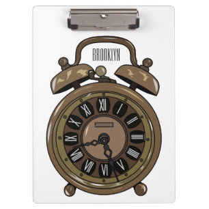 Porte-bloc Illustration de l'horloge d'alarme