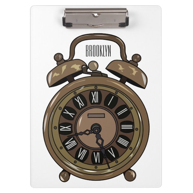 Porte-bloc Illustration de l'horloge d'alarme (Devant)