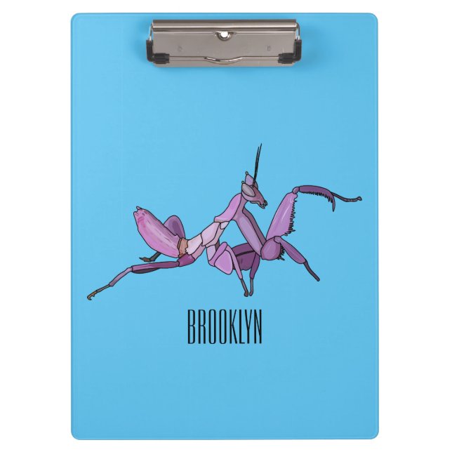Porte-bloc Illustration de manto orchidée de style cartoon (Devant)