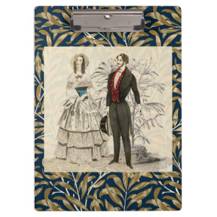 Porte-bloc Illustration de mariage victorien vintage 1844
