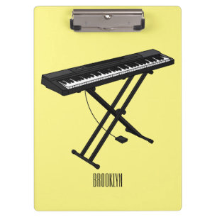 Porte-bloc Illustration de piano clavier