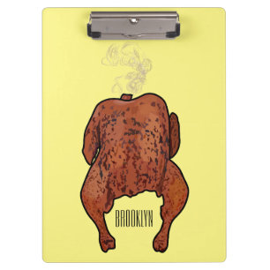 Porte-bloc Illustration de poulet rôti
