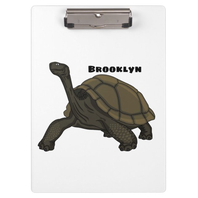 Porte-bloc Illustration de tortue terrestre des Galapagos (Devant)