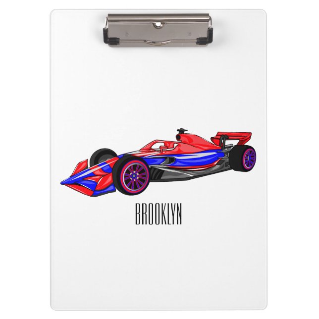 Porte-bloc Illustration de voiture de course professionnelle (Devant)